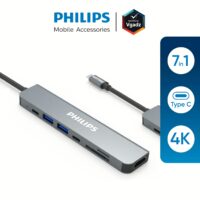 อุปกรณ์เชื่อมต่อ Philips รุ่น 7 in 1 Hub C to HDMI - สี Silver