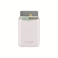 Kate Spade New York รุ่น Magnetic Card Holder - ที่เก็บบัตรติดหลังมือถือ - ลาย Pale Dogwood