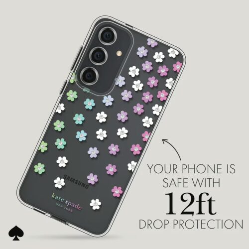 Kate Spade New York รุ่น Protective - เคส Galaxy S24 Plus - ลาย Scattered Flowers - Image 4