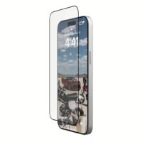 UAG รุ่น Glass Screen Shield Plus - ฟิล์มกระจก iPhone 15 Pro Max - สี Clear/Black