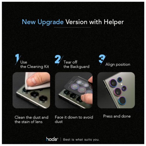Hoda รุ่น Sapphire Lens Protector - กระจกเลนส์กล้อง Galaxy S24 Ultra - Image 14