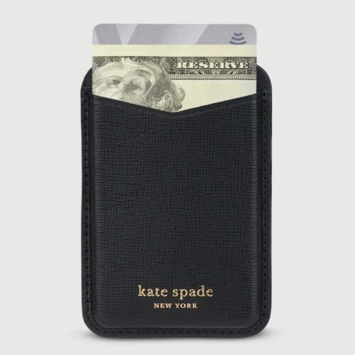 Kate Spade New York รุ่น Magnetic Card Holder - ที่เก็บบัตรติดหลังมือถือ - ลาย Black - Image 3