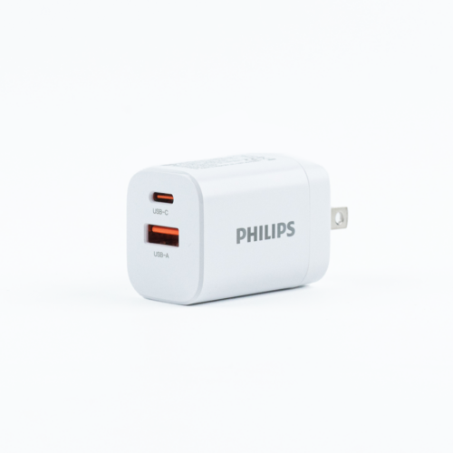 หัวชาร์จ Philips รุ่น PD30W Charger Adapter Dual Port - สี White - Image 3