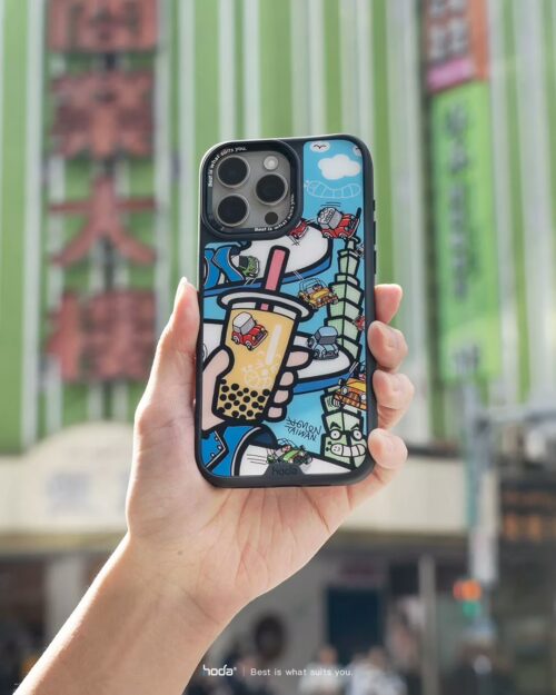 Hoda x Mido รุ่น Diverse Case Military Standard with Magnetic - เคส iPhone 15 Pro Max - ลาย Vintage Minis Racing (Glass Back Plate) - Image 2