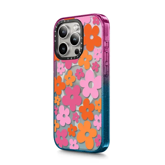 Casetify รุ่น Impact Case with MagSafe - เคส iPhone 15 Pro Max - ลาย Abstract Florals