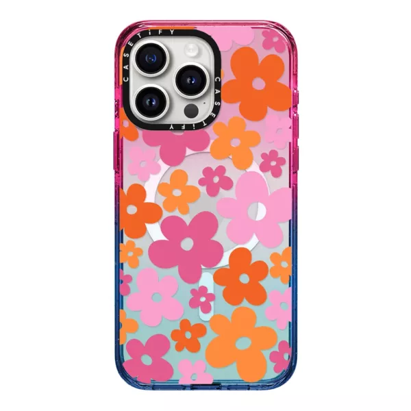 Casetify รุ่น Impact Case with MagSafe - เคส iPhone 15 Pro Max - ลาย Abstract Florals