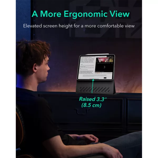 ESR - รุ่น Shift Magnetic - เคส iPad Air 11" (6th/2024), iPad Air 10.9" (5th/4th Gen) - สี Black