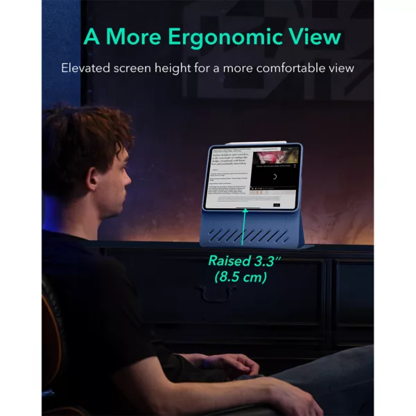 ESR - รุ่น Shift Magnetic - เคส iPad Air 11" (6th/2024), iPad Air 10.9" (5th/4th Gen) - สี Blue