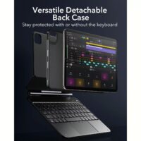 ESR รุ่น Rebound Magnetic Keyboard Case 360 - เคส iPad Air 11" (2025/2024), iPad Air 10.9" (5th/4th Gen), iPad Pro 11" (4th-1st Gen) - สี Black (US Layout)