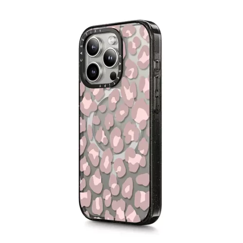Casetify รุ่น Impact Case with MagSafe - เคส iPhone 15 Pro Max - ลาย Dusty Pink Leopard - Image 5