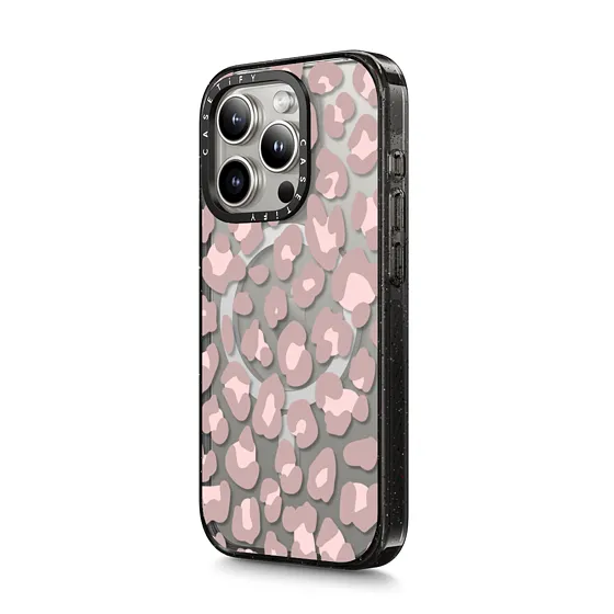 Casetify รุ่น Impact Case with MagSafe - เคส iPhone 15 Pro Max - ลาย Dusty Pink Leopard