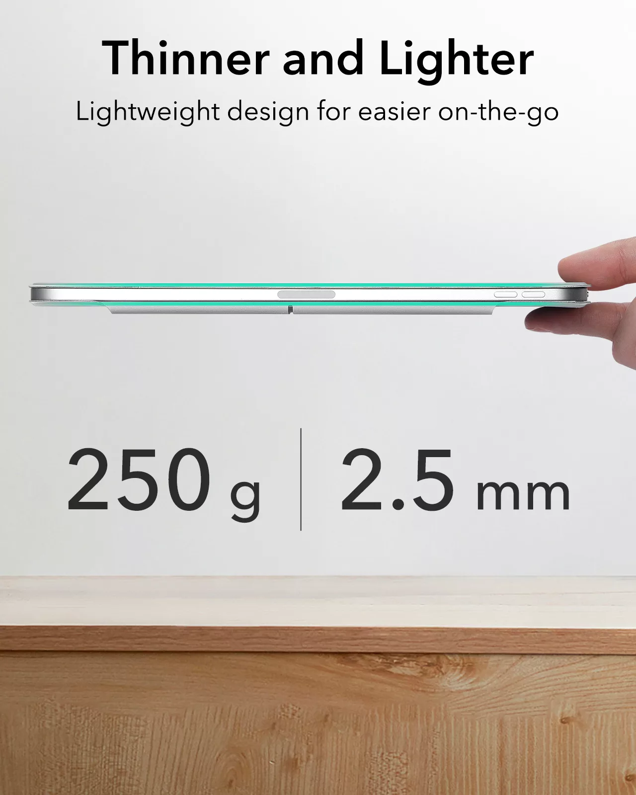 ESR - รุ่น Rebound Magnetic - เคส iPad Pro 11" (5th/2024) - สี Grey