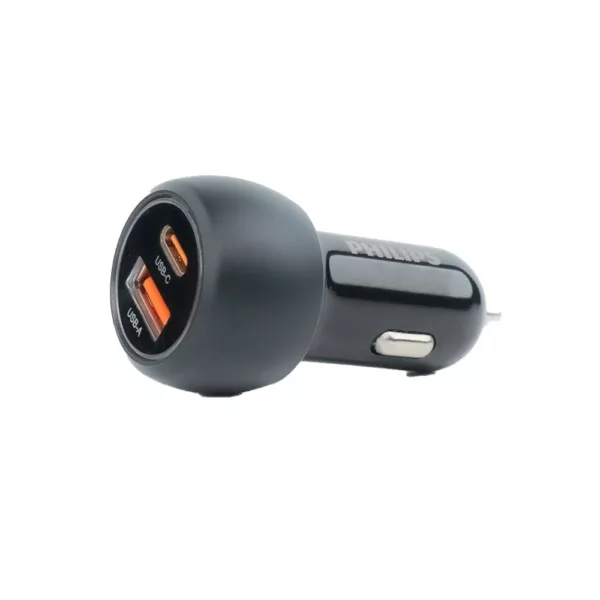 Philips รุ่น PD38W Car Charger Dual Port ที่ชาร์จในรถยนต์ - สี Black