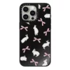 Casetify รุ่น Mirror Case with MagSafe - เคส iPhone 15 Pro Max - ลาย Rabbit Ribbon