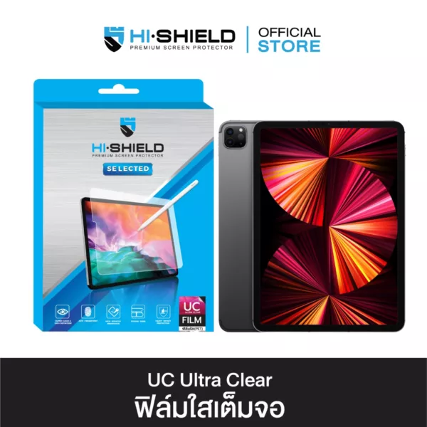 Hishield รุ่น Ultra Clear PET - ฟิล์มกันรอย iPad Pro 11" (5th/2024) - สี Clear
