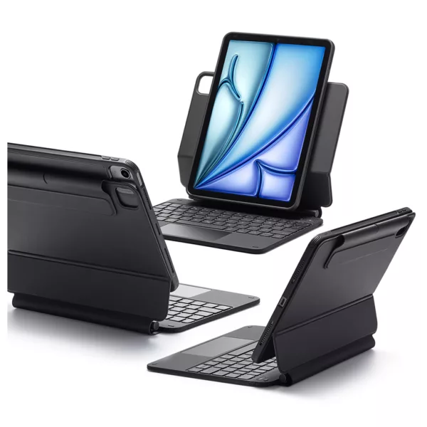 ESR รุ่น Rebound Magnetic Keyboard Case 360 - เคส iPad Pro 11" (4th-1st Gen), iPad Air 10.9" (5th/4th Gen) - สี Black (US Layout)