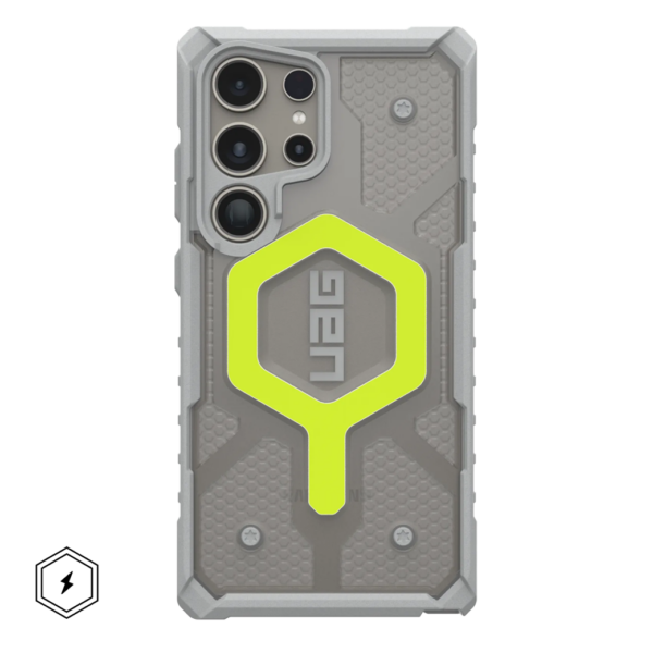 UAG รุ่น Pathfinder Clear with Magnetic - เคส Galaxy S24 Ultra - สี Active Neon