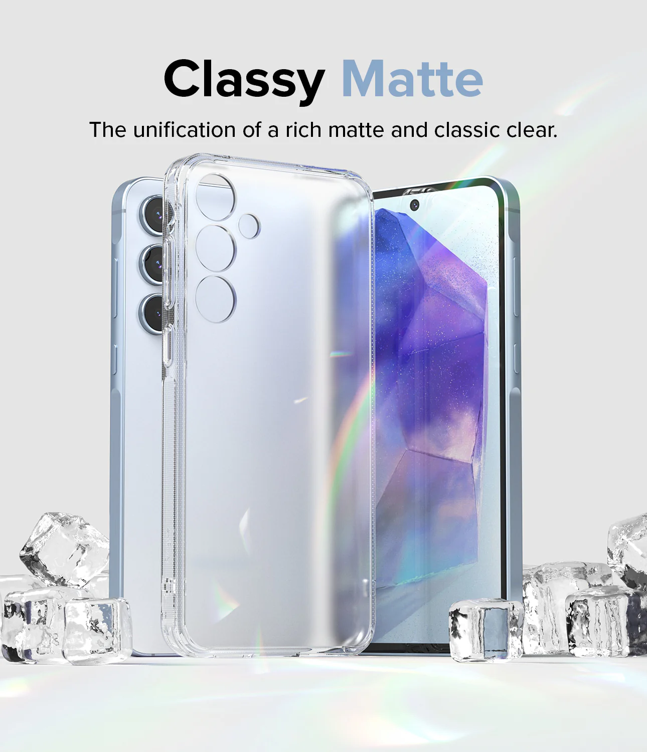 Ringke รุ่น Fusion - เคส Galaxy A55 5G - สี Matte Clear