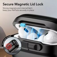 ESR รุ่น Pulse Magnetic Lock Case (HaloLock) - เคส AirPods Pro 2/1 - สี Black