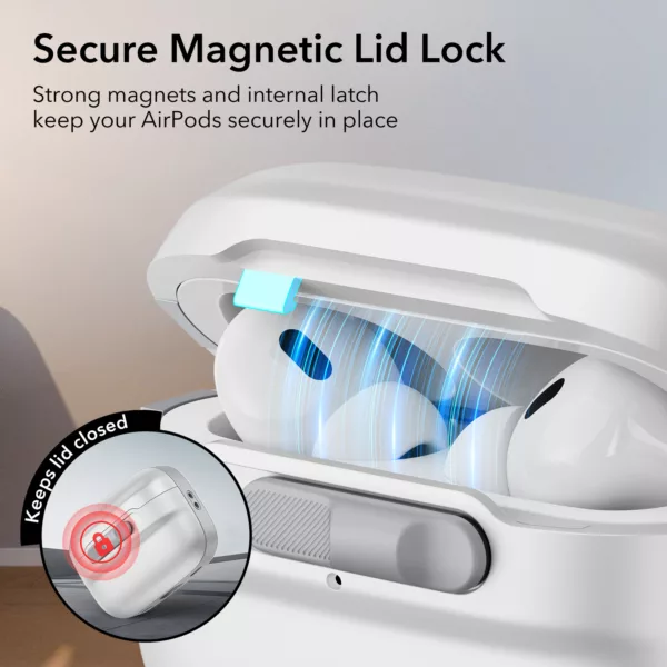 ESR รุ่น Pulse Magnetic Lock Case (HaloLock) - เคส AirPods Pro 2/1 - สี White