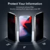 ESR รุ่น Tempered Glass Privacy Screen Protector - ฟิล์มกระจก iPhone 15 Pro (1 Pack)