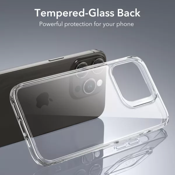 ESR รุ่น Ice Shield Tempered Glass Case - เคส iPhone 15 Pro Max - สี Clear