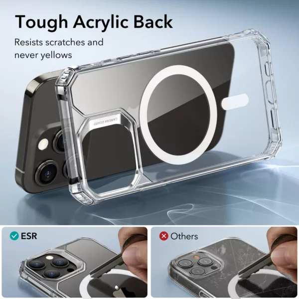 ESR รุ่น Air Armor Clear Case (HaloLock) - เคส iPhone 15 Pro Max - สี Clear