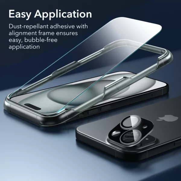 ESR รุ่น Classic Pro Case (HaloLock) - เซตเคสและฟิล์ม iPhone 15 Plus - สี Frosted Black