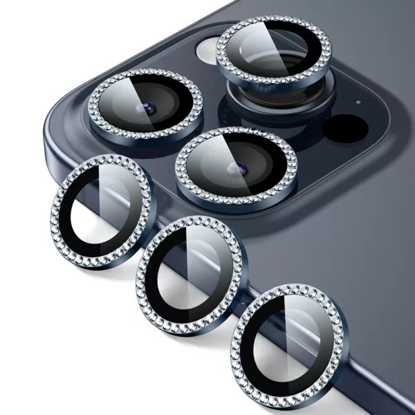 ESR รุ่น Camera Lens Protector - กระจกเลนส์กล้อง iPhone 15 Pro/ 15 Pro Max - สี Rhinestone