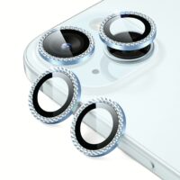 ESR รุ่น Camera Lens Protector - กระจกเลนส์กล้อง iPhone 15/ 15 Plus - สี Rhinestone Light Blue