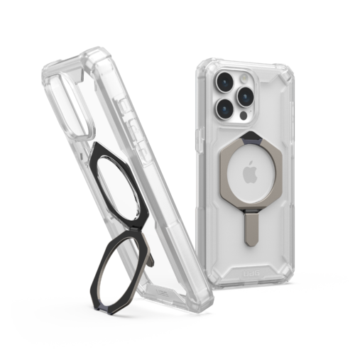 UAG รุ่น Plasma XTE MagSafe - เคส iPhone 15 Pro Max - สี Clear/Titanium - Image 4