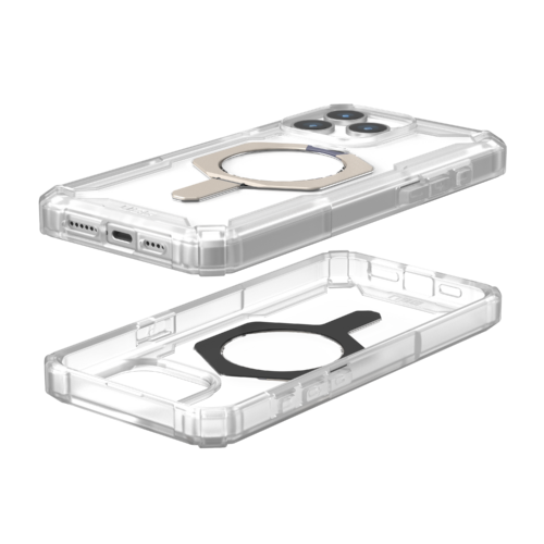 UAG รุ่น Plasma XTE MagSafe - เคส iPhone 15 Pro Max - สี Clear/Titanium - Image 20