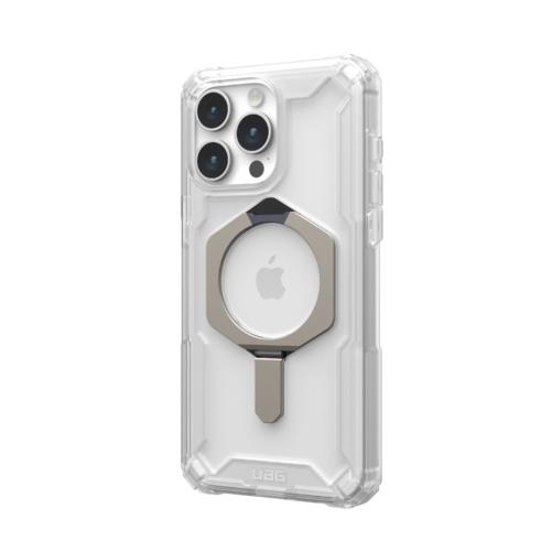 UAG รุ่น Plasma XTE MagSafe - เคส iPhone 15 Pro Max - สี Clear/Titanium - Image 3