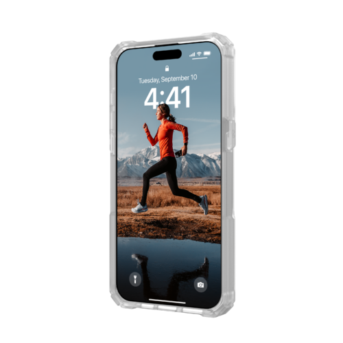 UAG รุ่น Plasma XTE MagSafe - เคส iPhone 15 Pro Max - สี Clear/Titanium - Image 24