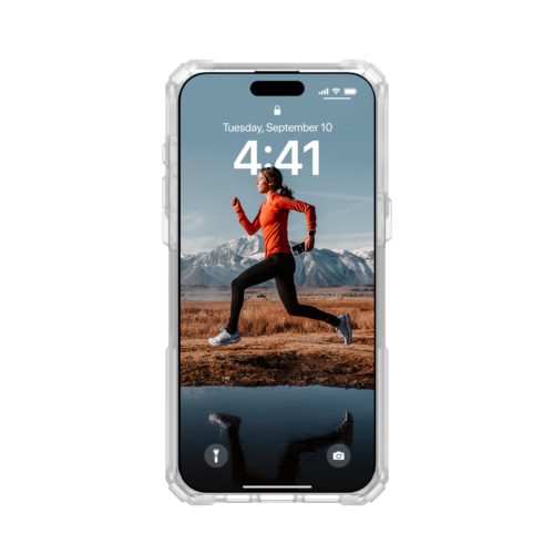 UAG รุ่น Plasma XTE MagSafe - เคส iPhone 15 Pro Max - สี Clear/Titanium - Image 22