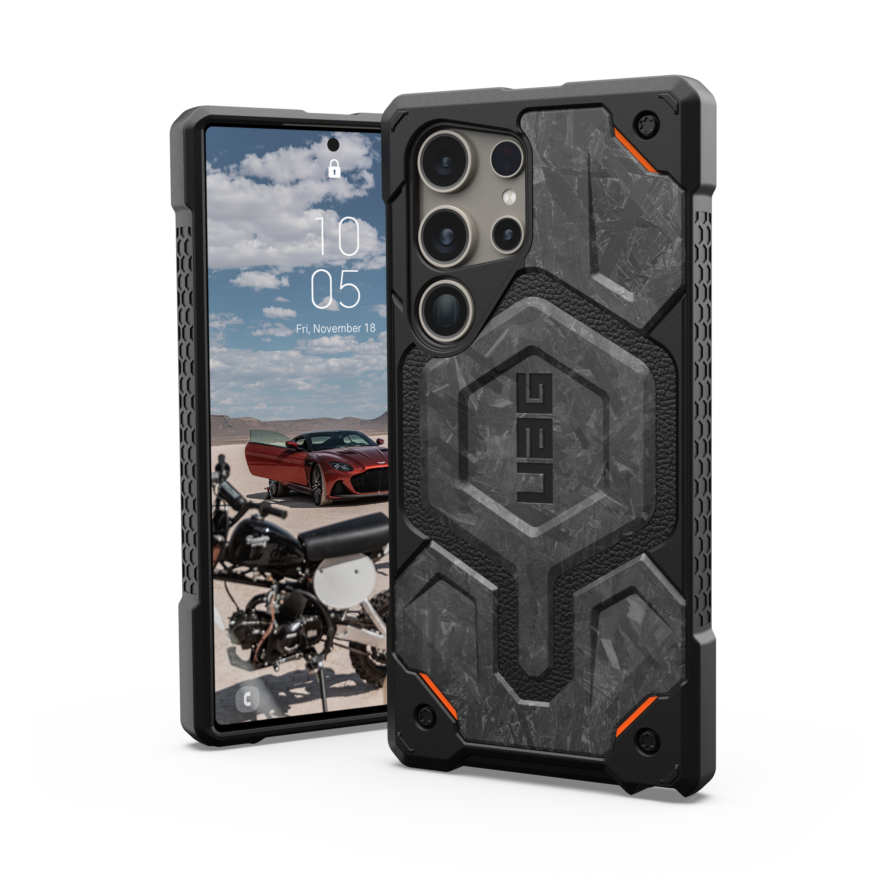 UAG รุ่น Monarch Pro - เคส Galaxy S24 Ultra - สี Forged Carbon (Limited Edition)