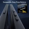 ESR รุ่น Classic Pro Case (HaloLock) - เซตเคสและฟิล์ม iPhone 15 Pro - สี Frosted Black