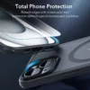 ESR รุ่น Classic Pro Case (HaloLock) - เซตเคสและฟิล์ม iPhone 15 Plus - สี Frosted Black