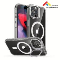 ESR รุ่น Classic Hybrid Case with Stash Stand (HaloLock) - เคส iPhone 15 Pro Max - สี Clear