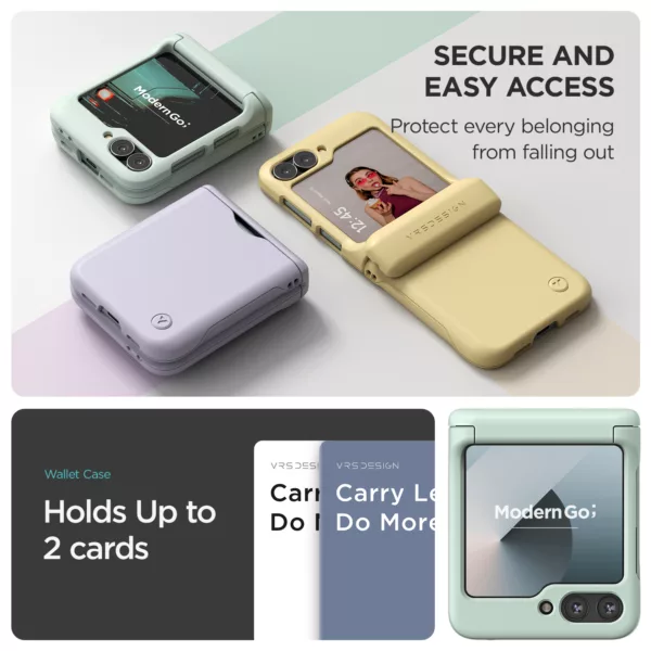 VRS รุ่น Terra Guard Modern Go - เคส Galaxy Z Flip 6 - สี Marine Green