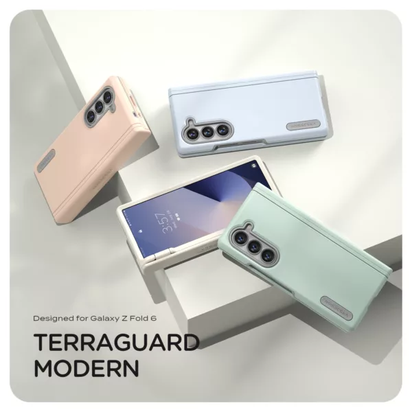 VRS รุ่น Terra Guard Modern - เคส Galaxy Z Fold 6 - สี Cream