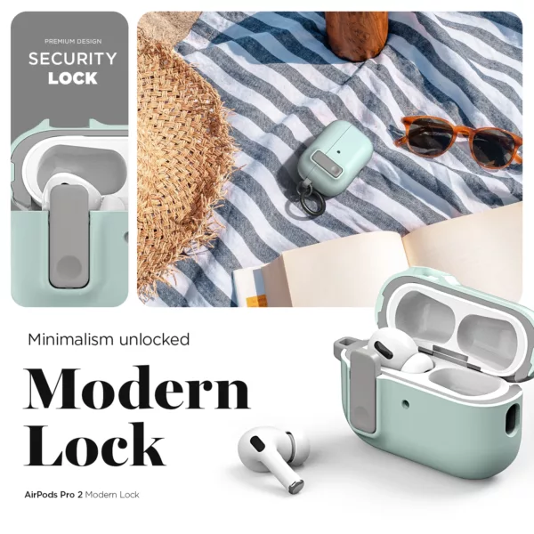 VRS รุ่น Modern Lock - เคส Airpods Pro 2 - สี Marine Green