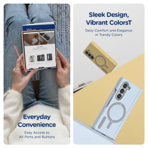 VRS รุ่น Terra Guard Modern Halo - เคส Galaxy Z Fold 6 - สี Cream - Image 6