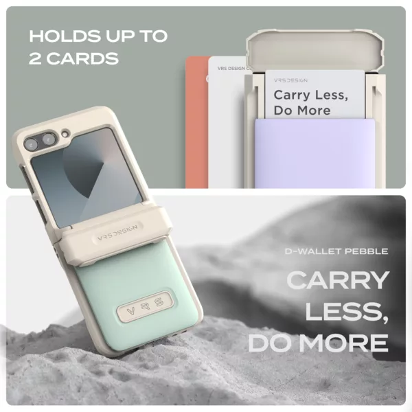 VRS รุ่น D-Wallet Pebble - เคส Galaxy Z Flip 6 - สี Marine Green