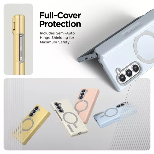 VRS รุ่น Terra Guard Modern Halo - เคส Galaxy Z Fold 6 - สี Cream - Image 5