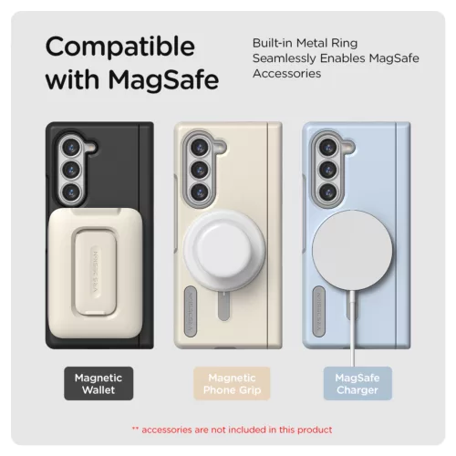 VRS รุ่น Terra Guard Modern Halo - เคส Galaxy Z Fold 6 - สี Cream - Image 4