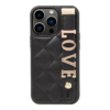 Custype รุ่น Love Alphabet - เคส iPhone 15 Pro Max - สี Black