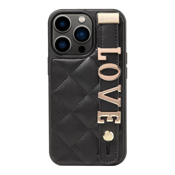 Custype รุ่น Love Alphabet - เคส iPhone 15 Pro - สี Black