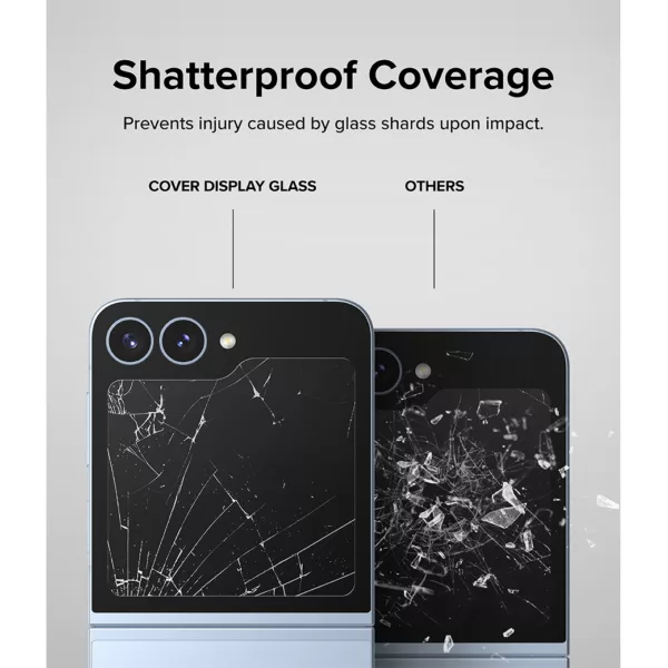 Ringke รุ่น Cover Display Protector Glass - ฟิล์มกระจก Galaxy Z Flip 6 (ฟิล์ม2แผ่น)