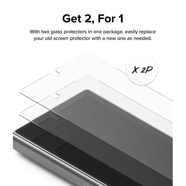 Ringke รุ่น Cover Display Protector Glass - ฟิล์มกระจก Galaxy Z Fold 6 (ฟิล์ม2แผ่น)